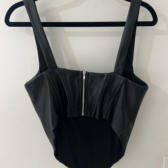 Ali Faux Leather Corset Top - Picture 5 of 5